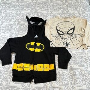 Kids Superhero Hoodie and Shirt Set
